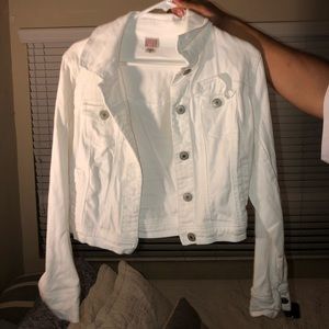 White jean jacket